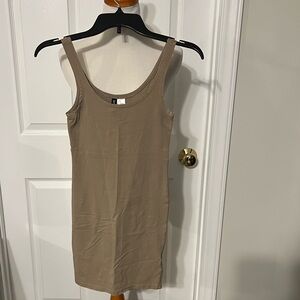 H&M Beige Sleeveless Top Dress